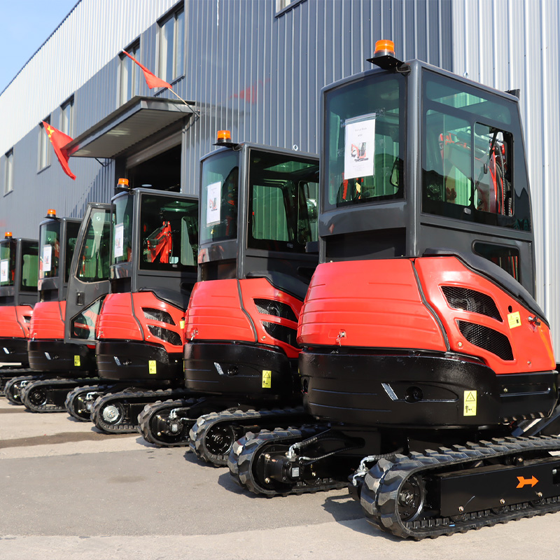 Urban Farming Garden - Air-conditioned Cab Mini Tracked Excavator Diesel