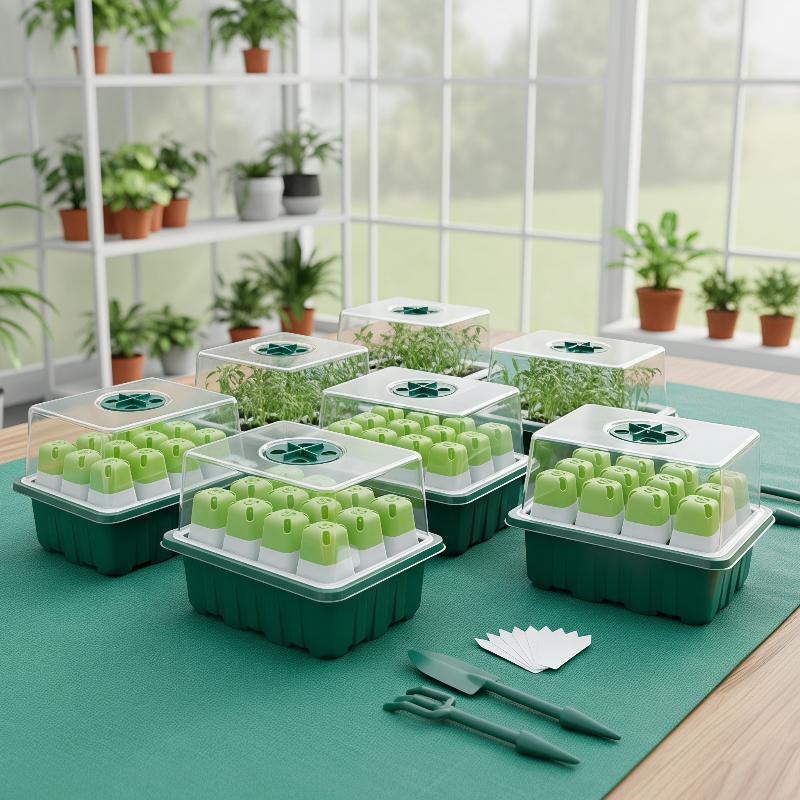 1Set Seed Starter Tray Mini Gr - Dome Propagation Kit recension och pris