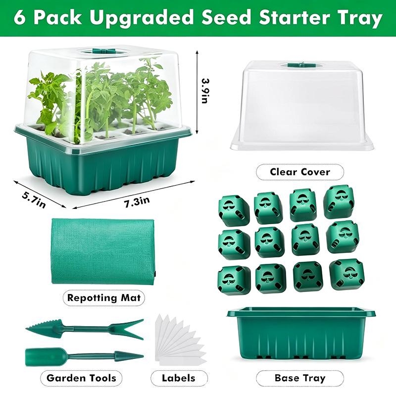 1Set Seed Starter Tray Mini Gr - Dome Propagation Kit recension och pris