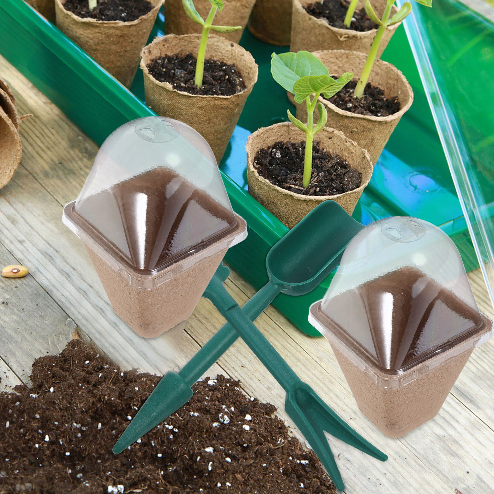 10Pcs Sustainable Seedling Sta - Dome Propagation Kit recension och pris