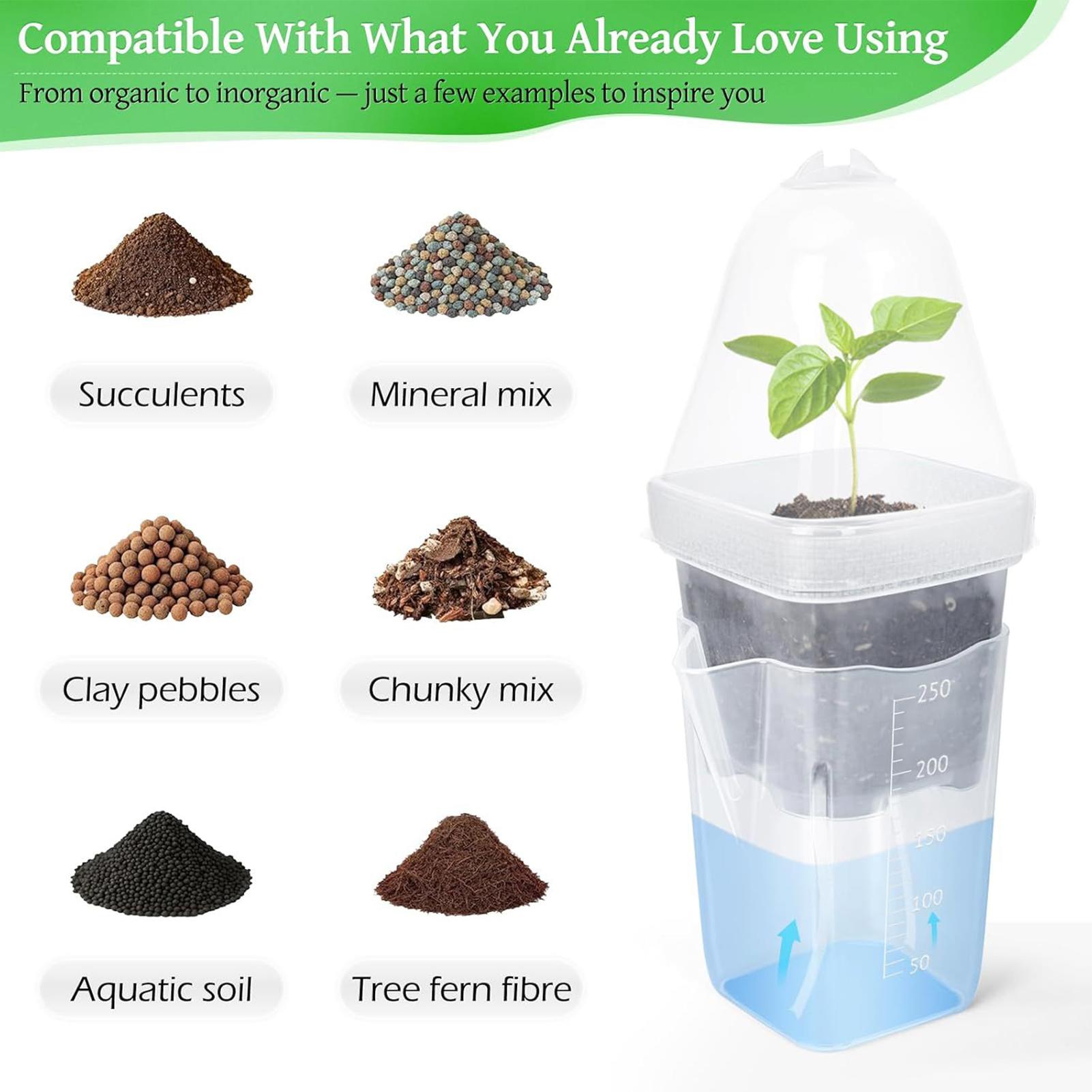 Self Watering Pots 12Pcs Seed  - Dome Propagation Kit recension och pris